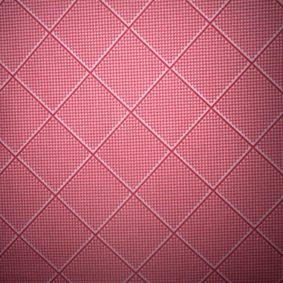 Foot Joy FJ Mens Polo Shirt XL Salmon White Diagonal Plaid Print Black Hawk Logo - Picture 11 of 11